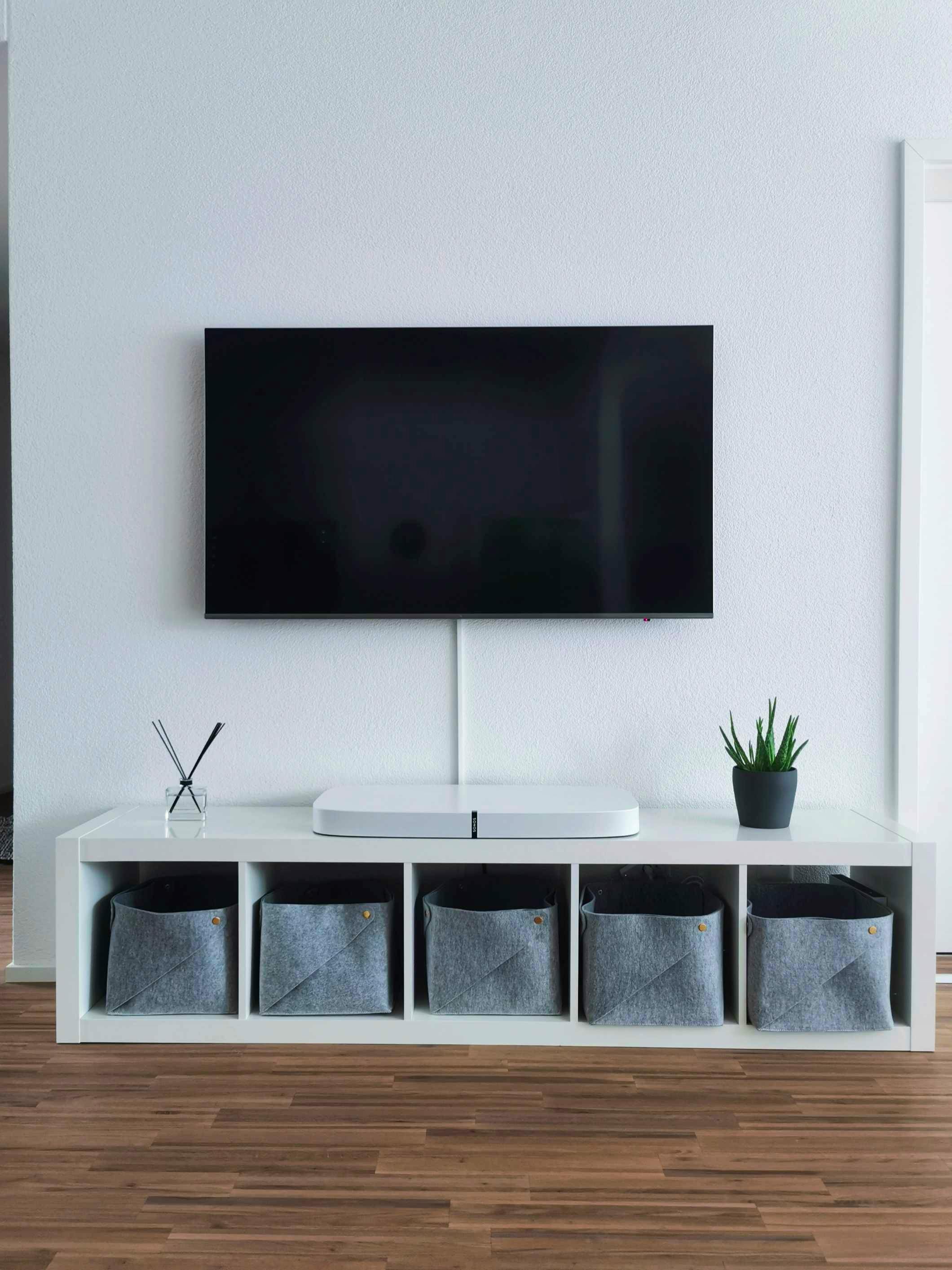 Decorating Cents: Wall Mounted TV and Hiding The Cords