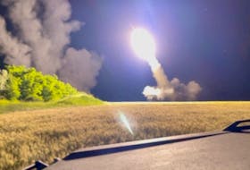 FILE PHOTO: A view shows a M142 High Mobility Artillery Rocket System (HIMARS) is being fired in an undisclosed location, in Ukraine in this still image obtained from an undated social media video uploaded on June 24, 2022 via Pavlo Narozhnyy/via REUTERS/File Photo  A M142 High Mobility Artillery Rocket System (HIMARS) is fired in an undisclosed location in Ukraine in this still image obtained from an undated social media video uploaded on June 24, 2022. via Pavlo Narozhnyy/via REUTERS/File Photo