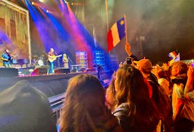 The Havre Au Tchai' concert at the Dennis Point Wharf in Lower West Pubnico on National Acadian Day was a celebration of Acadian pride and culture. TINA COMEAU PHOTO