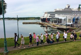 Sydney’s waterfront was a hive of activity this week with two cruise ships making port. On Tuesday, passengers aboard the Zaandam made their way from the dock, with a guide, for a walking tour of downtown Sydney’s historic sights. CAPE BRETON POST PHOTO