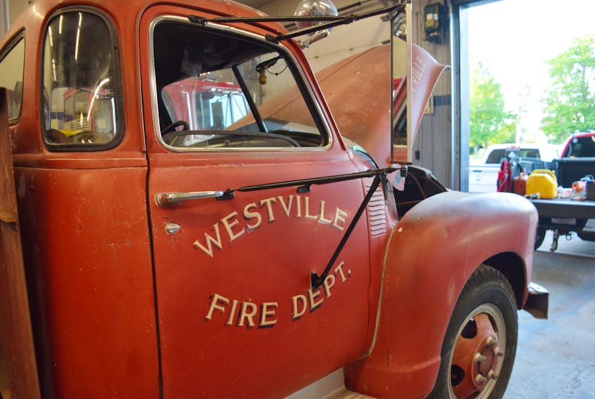 The Westville Fire Department hopes to have this 1948 truck restored in time for their 150th anniversary.