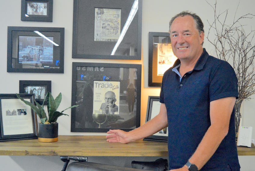 Schwartz Furniture owner Brian Purchase stand in the Irving's Office space in the flagship store in Sydney. Chris Connors/Cape Breton Post