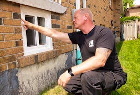 Summer maintenance should include checking for cracks around and below windows, torn screens, holes in mortar or loose bricks. Mike Holmes inspects the brickwork and windows from an episode of Holmes Family Rescue. 