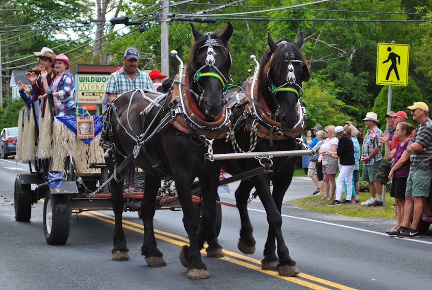A grand street parade on Aug. 9 will get the fun going for the Shelburne County Agriculture Exhibition, scheduled for  Aug 9-13. KATHY JOHNSON