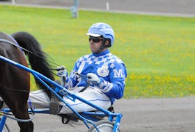 Mike McGuigan drove Camco Erin to a new track record of 2:02.4 for two-year-old trotting filles at Red Shores at Summerside Raceway on July 31. The Summerside track hosted an all-stakes’ program. File photo