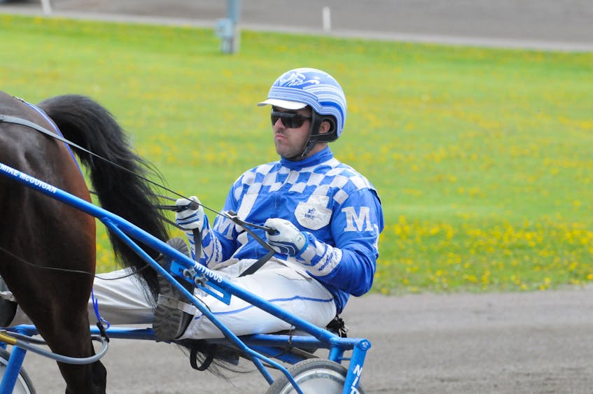 Mike McGuigan drove Camco Erin to a new track record of 2:02.4 for two-year-old trotting filles at Red Shores at Summerside Raceway on July 31. The Summerside track hosted an all-stakes’ program. File photo