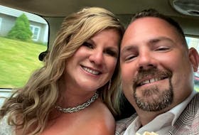 Cindy Tobin finally tied the knot to Neld MacMillan in her childhood home of Goulds, N.L. The couple, who reside in Alberta, had to cancel their wedding three times due to COVID before finally winning free flights home in a Come Home Year contest. - Contributed