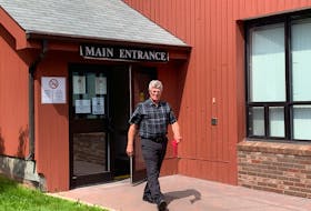 Lowell Oakes, 70, is charged with 66 counts of fraud in relation to pre-arranged funerals. Lowell is seen here leaving the Charlottetown provincial courthouse on Aug. 22, 2022. Terrence McEachern • The Guardian