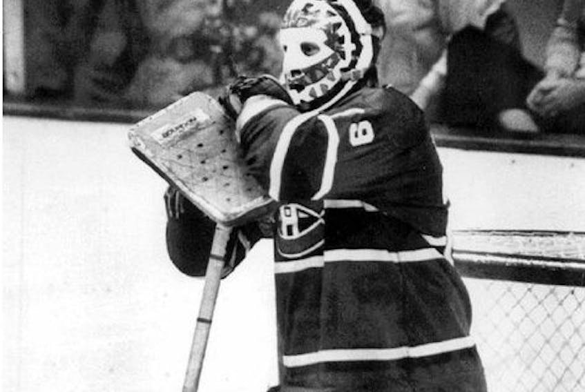  Former Montreal Canadiens goaltender Ken Dryden rests on his stick during a 1979 game.
