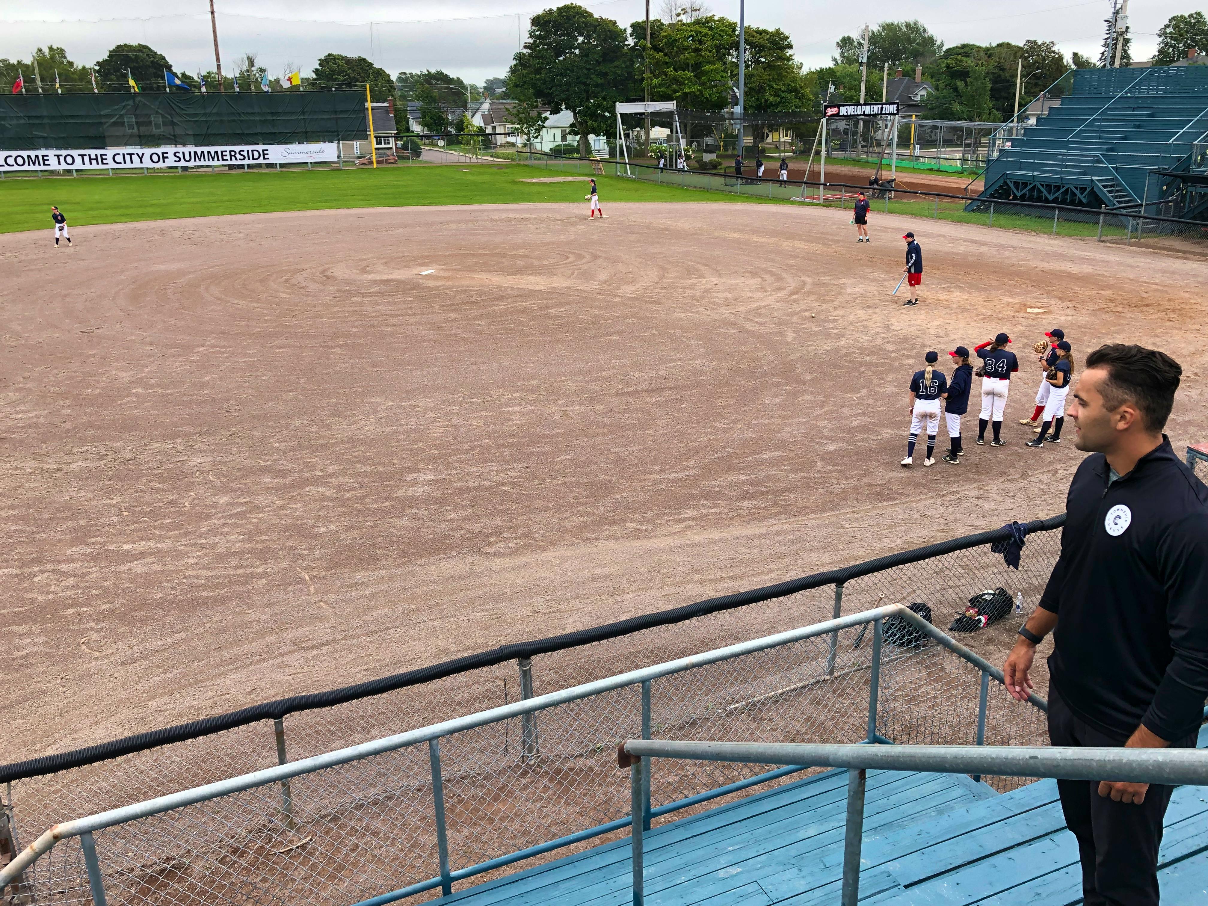 Female baseball - Playground