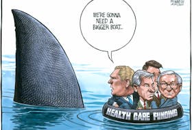 Bruce MacKinnon cartoon for Aug. 24, 2022. Health care, Tim Houston, Doug Ford, funding, Maritime premiers