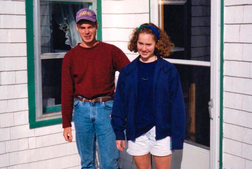 Kenley and Kayrene Matheson on the porch of their home in Glendale, Inverness, County, in this undated photo. CONTRIBUTED