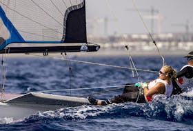 Chester sailors Antonia and Georgia Lewin-LaFrance compete in the 49erFX at the 2021 world championships in Oman. The 2022 world championships in 49erFX, 49er and Nacra 17 begin this week on St. Margaret's Bay. - SAILING ENERGY / SAIL NOVA SCOTIA