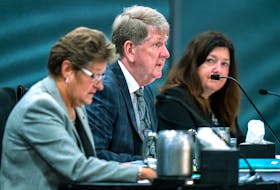 Michael MacDonald, chair of the Mass Casualty Commission inquiry into the mass murders in rural Nova Scotia on April 18/19, 2020, is flanked by fellow commissioners Leanne Fitch, left, and Kim Stanton in Halifax on Monday, August 29, 2022. The third and final phase of the inquiry will be focused on developing recommendations. Gabriel Wortman, dressed as an RCMP officer and driving a replica police cruiser, murdered 22 people. THE CANADIAN PRESS/Andrew Vaughan