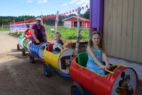 Marlene and Lloyd Bryenton recently brought their grandchildren to Pinwheel Farm P.E.I. in Milton and recommend the attraction. Contributed