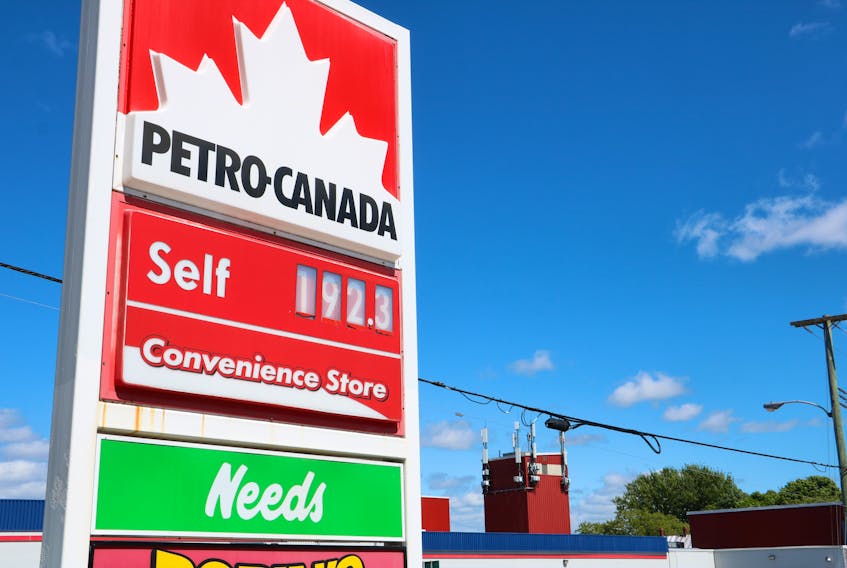 P.E.I.'s Department of Finance receives 8.47 cents a litre on gasoline and 14.15 cents a litre on diesel — a tax-revenue bonanza, writes Blake Doyle.  Guardian file