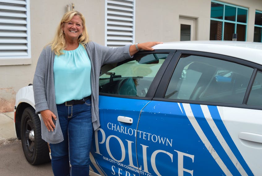 On July 18, Charlottetown Police Services officially named Jennifer McCarron as deputy chief, the first woman in the department’s history to hold the position. She’s pictured outside the station on Aug. 5. Dave Stewart • The Guardian