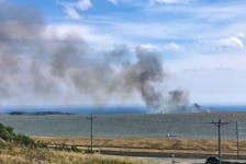 Firefighters were battling a blaze at the City's of St. John's Robin Hood Bay landfill site Sunday afternoon.