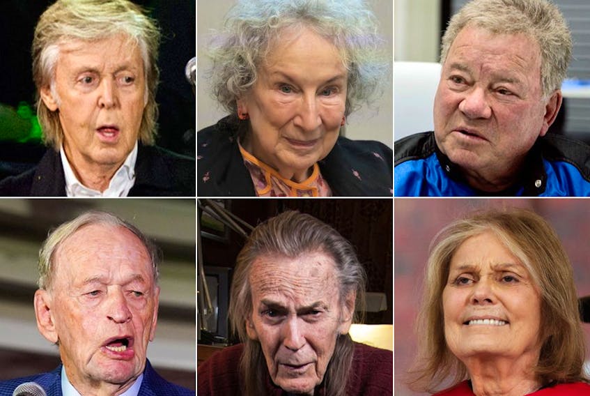 Some prominent people who are still active in their 80s, or older: Paul McCartney, Margaret Atwood, William Shatner, Jean Chretien, Gordon Lightfoot and Gloria Steinem.