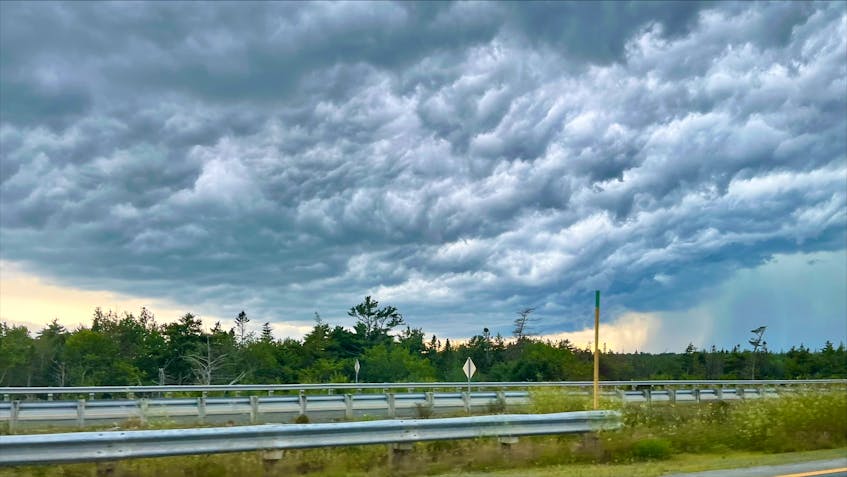 Jason Dain caught these clouds associated with a thunderstorm in Timberlea, N.S., last week.