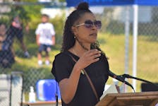Tamara Tynes Powell shared poignant and thoughtful words as the event’s Reflection Speaker. Richard MacKenzie