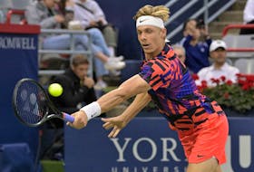 Left-hander Denis Shapovalov has won only one of his last nine matches. He was in a second-set tiebreak Monday evening when rain halted play.