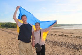 Arkadzi Vasileuski and his wife Iryna Vasileuska are overwhelmed by the support they have received since arriving in Nova Scotia. They were living in Ukraine when the war started six months ago.
Jason Malloy