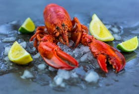 Lobster is a popular feast over the holidays.

Fresh Lobster Chilling on Ice with Wedges of Lime - Still Life of Celebratory Lobster Dinner