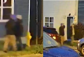 The Royal Newfoundland Constabulary released a series of CCTV images of suspects in a pair of home invasions in St. John's on Monday evening.=