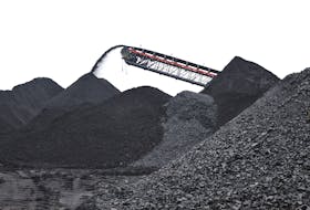 This photograph from 2017 shows coal coming off the conveyor belt at the Donkin mine which reopened this week after obtaining regulatory approvals from the Nova Scotia government. CAPE BRETON POST FILE