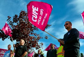 City of Mount Pearl municipal workers, members of CUPE local 2099, held a rally at Mount Pearl city hall in late June in an effort to resolve contract negotiations.

Keith Gosse/The Telegram