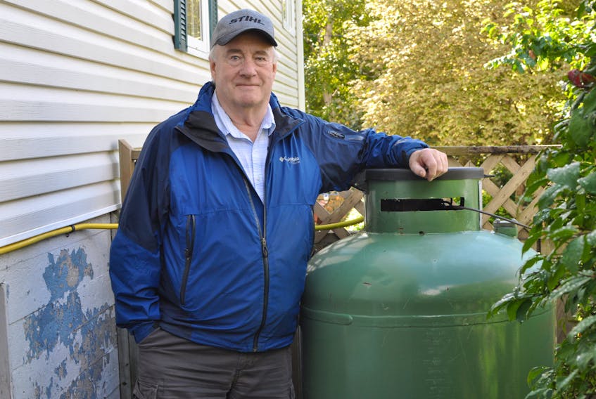 Keith Piercey of Corner Brook switched from oil heat to propane because it would be cheaper and more environmentally friendly. And he doesn’t think it’s fair that propane use is not included in the province’s home heating supplement program. - Diane Crocker/SaltWire Network