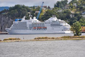 With Hurricane Fiona headed for Newfoundland the Navigator, a Regent Seven Seas cruise ship, has cancelled its scheduled stop in Corner Brook for Friday (Sept. 23). The ship seen here during a visit on Sept. 16 will call into St. John’s instead. - Diane Crocker/SaltWire Network