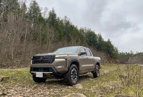 The lantern-jaw styling crafted by the 2022 Nissan Frontier PRO-4X 4x4's exterior design team works well for this truck. Postmedia News
