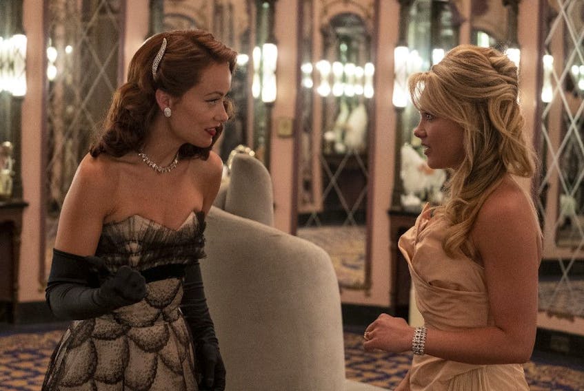 From left, Olivia Wilde and Florence Pugh in Don't Worry Darling.