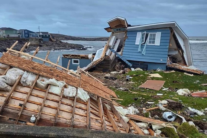 Hurricane Fiona damage in Port aux Basques, N.L. Photo by Lloyd Rossiter.