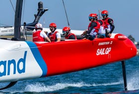 Canada’s SailGP team, which features Chester's Georgia Lewin-LaFrance and Dartmouth's Tim Hornsby, posted two wins on Sunday and finished fouth overall at the Spain Sail Grand Prix over the weekend. - CANADA SAILGP