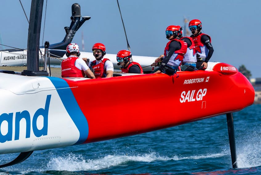 Canada’s SailGP team, which features Chester's Georgia Lewin-LaFrance and Dartmouth's Tim Hornsby, posted two wins on Sunday and finished fouth overall at the Spain Sail Grand Prix over the weekend. - CANADA SAILGP