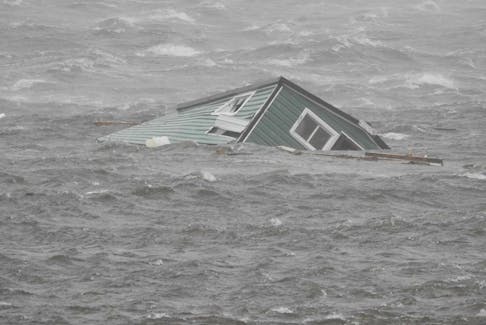 A shed was swept out to sea in Margaree-Fox Roost on Saturday, Sept. 24. - Contributed