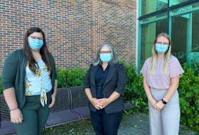Lisa Blundell (patient speaker at the Public Conference on Cancer), left, Dr. Sevtap Savas (lead conference organizer), and Alicia Follett (conference coordinator/assistant) are participating in a free, online Public Conference on Cancer on Oct. 15.  - Jennifer Tucker, Memorial University