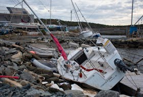 Several boats were damaged at the Shearwater Yacht Club during post-tropical storm Fiona on Saturday, Sept. 24, 2022.
Ryan Taplin - The Chronicle Herald