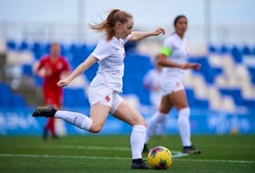 Fall River's Mya Archibald, shown in action with Canada during an under-17 tournament in Spain in February, has been selected to Canada Soccer’s squad for next month’s FIFA under-17 women’s World Cup in India. - QUALITY SPORT IMAGES