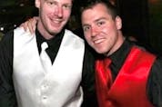 Peter Kennedy (left) and Patrick Rutherford following Peter’s July 7, 2009, wedding in Minneapolis. Contributed