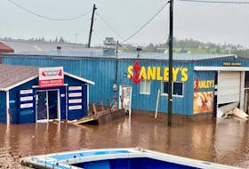 At Stanley Bridge Wharf on Prince Edward Island Fiona left seafood shops, like Stanley's Fresh Seafood operated by Raspberry Point Farm, with water and structural damage. Facebook photo