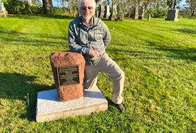 Don Ferguson, a descendent of the Ferguson clan who arrived in P.E.I. from Scotland in 1810, was part of the committee who arranged for a stone from the original Ferguson homestead to be installed at the Peoples Cemetery in Crapaud dedicated to the pioneers. Contributed