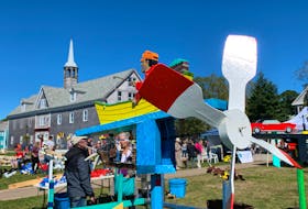 Art and ingenuity in motion filled Graham Park on Shelburne’s historic waterfront on Sept. 17 and 18 for the 22nd annual Shelburne Whirligig and Weathervane Festival. KATHY JOHNSON