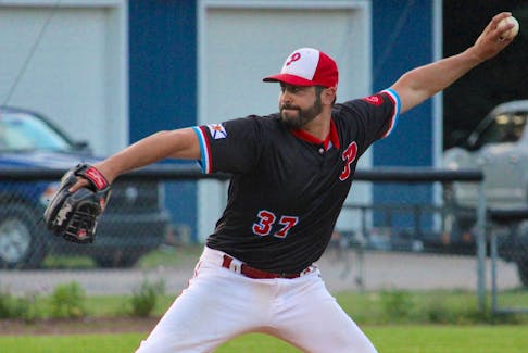 Halifax Pelham Canadians pitcher Brandon MacKinnon is one of the aces that will take the mound against the Kentville Wildcats in the Nova Scotia Senior baseball League championship series.