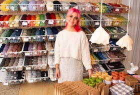 Juliana Naccarato poses for a photo in her new knitting and yarn shop on Summit Street on Tuesday, Sept. 27, 2022. Fia Fia opens this Saturday.
Ryan Taplin - The Chronicle Herald
