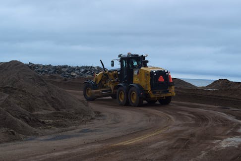 Crews worked hard to re-establish a basic road to Big Island.