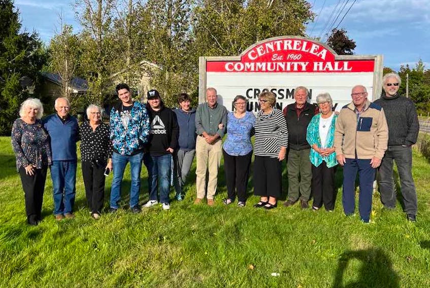 Columnist Anne Crossman was able to reconnect with family and friends during a Sept. 24 gathering two years in the making. Family members, from left, are Arlene Crossman Savard, Bill Crossman, Maggie Muise, Brad Mercredi, Dustin Mercredi, Holly Sansom, Gord Tripe, Anne Crossman, Louise Mulvihill, Robert Tripe, Hansi Tripe, Jimmy Mulvihill and Jonathan Esterhazy.Contributed